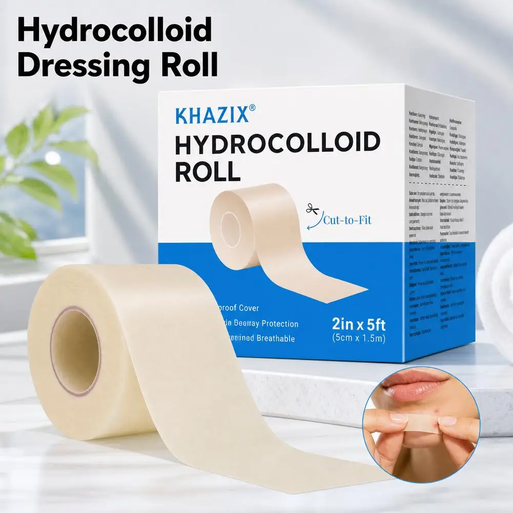 Parche Coloidal Multiusos para Acné en Rollo, Apósito para Heridas, Cortable a Medida, Adhesivo Amigable con la Piel, Mantiene las Heridas Limpias