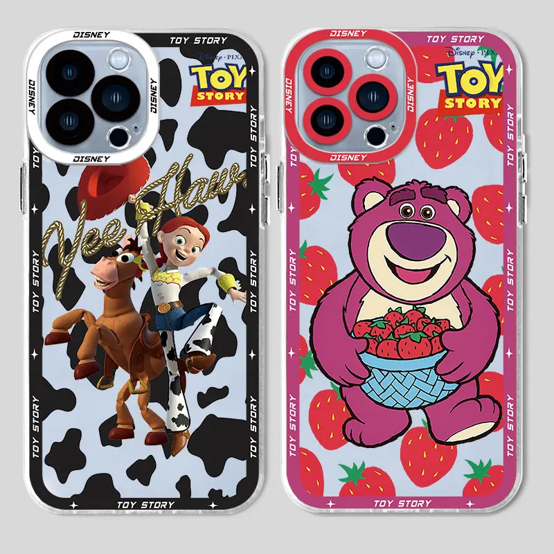 Disney Toy Story Cover Phone Case for Samsung Galaxy S22 Plus S20 Plus Note 10 Plus S21 S10 S20FE S23 24 Ultra Clear Silicone