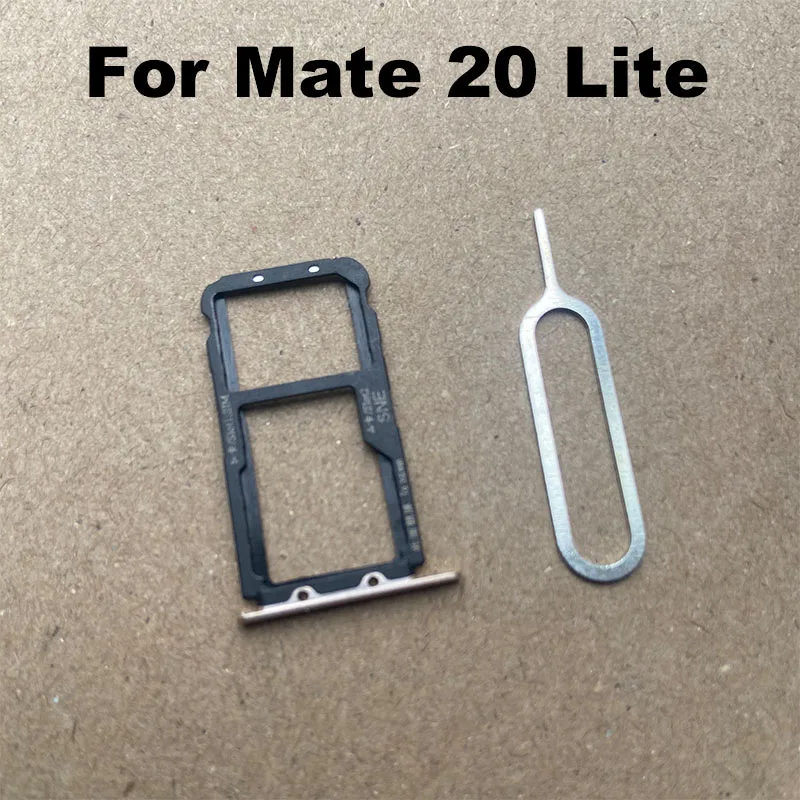 New For Huawei Mate 20 Lite Sim Card Tray Slot Holder Socket Adapter Connector Repair Parts Replacement