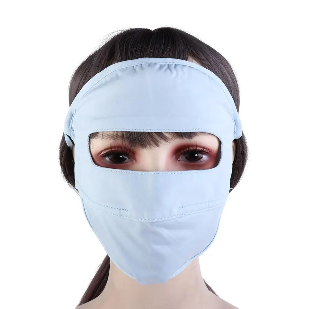 Cover Zonnebrandcrème Sluier Effen Kleur Gezichtsbescherming Ijs Zijde Gezicht Gini Masker Rijden Gezichtsmasker Zomer Zonnebrandmasker Womne Zonnehoed