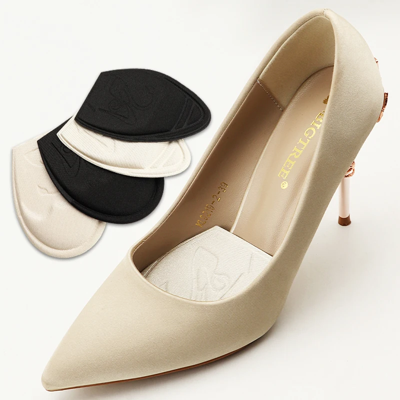 

1 Pair Forefoot Pads Sneaker Half Insoles Adjust Size Shoe Insoles Fillers Comfortable Foot Care Anti-Slip Shoe Pad for Heels