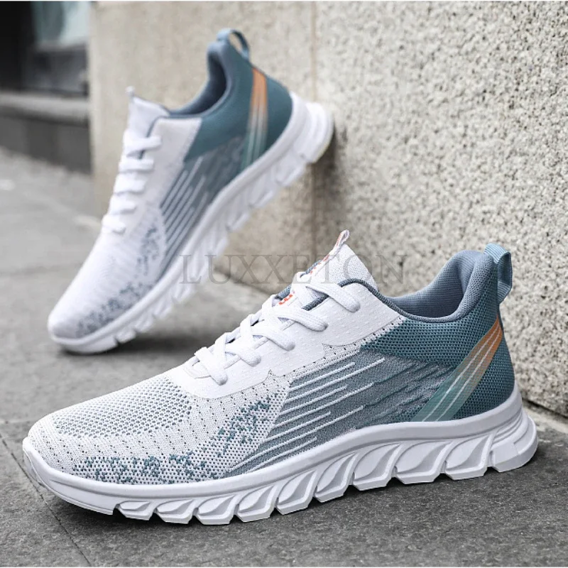 Men Mesh Breathable Vulcanized Shoes Spring New Men Comfortable Training Running Breathable Outdoor Sports Shoes