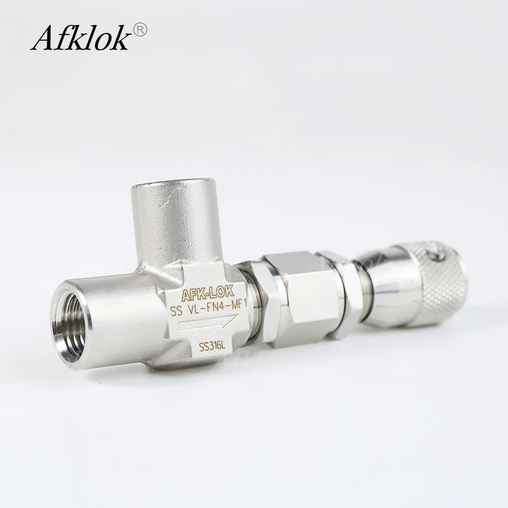15HOT Tekanan Tinggi 3000psi 1/4 "NPT Wanita Stainless Steel 316L Katup Pengukur Sudut untuk Industri Minyak/Gas/Kimia
