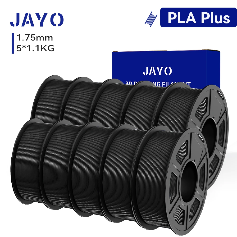 JAYO 5/10 Rolls 3D PETG/PLA/PLA+/PLA Matte Printer Filament 1.75mm Geen Bubble 3D Afdrukken Materialen voor 3D Printer & 3D Pen