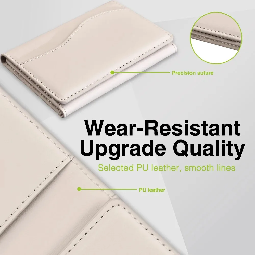 Высококачественная сумка для карт из искусственной кожи Busine Sle Bla Trifold с магнитным чехлом для iPhone 17, 16, 15, 14, 13, Pro Max, держатель для карт Magsafe