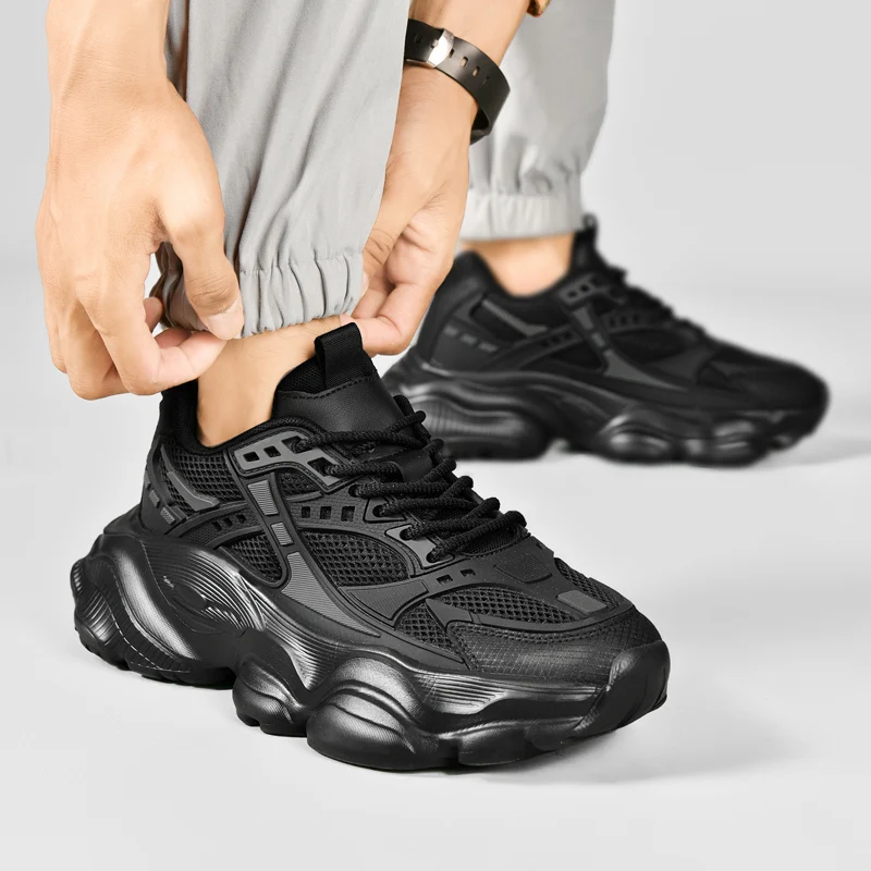 High Quality Athletic Male Sneakers Casual Large Size 48 Walking Sneakers Men\'s Shoes Street Platform Running Shoes For Men 2025