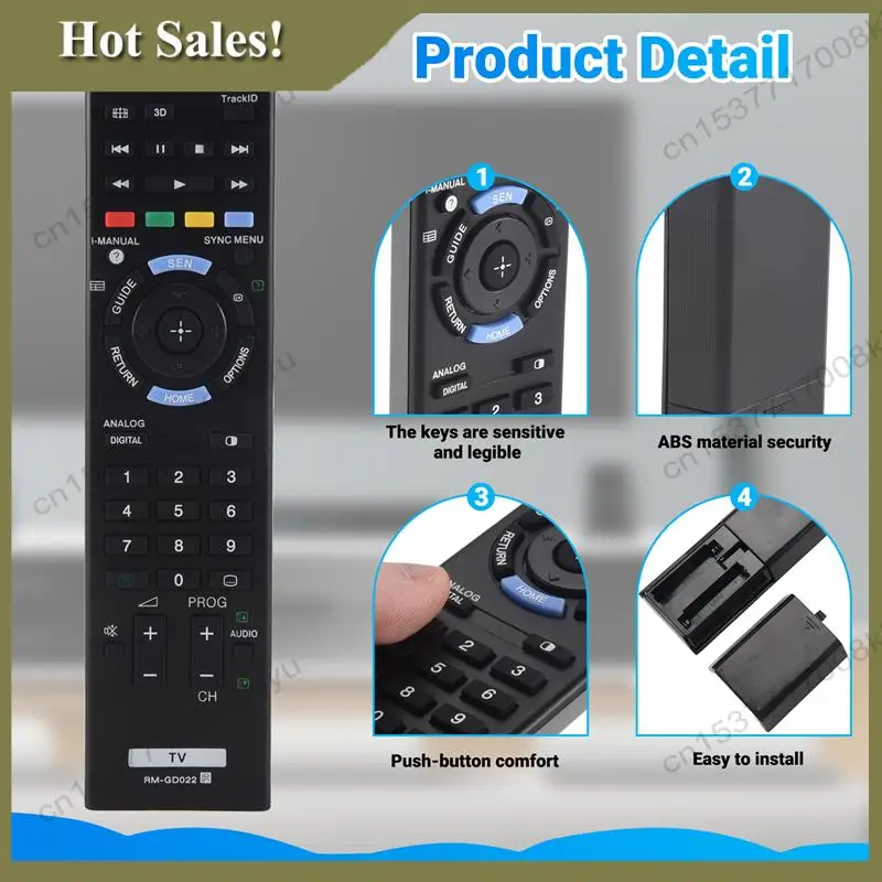 

-A23G RM-GD022 Remote Control For Sony TV RM-GD022 RM-GD021 RM-GD020 RM-GD023