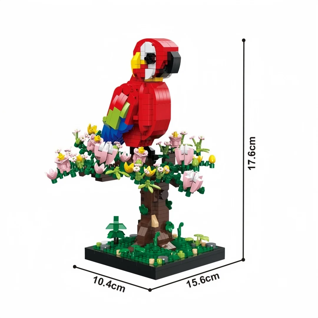 Venus Flytrap Micro-Baustein – Fleischfressendes Pflanzenmodell, DIY-Schreibtischdekoration für das Heimbüro, lustiges Puzzle-Spielzeug, Geburtstags- und Weihnachtsgeschenk – Detail 6