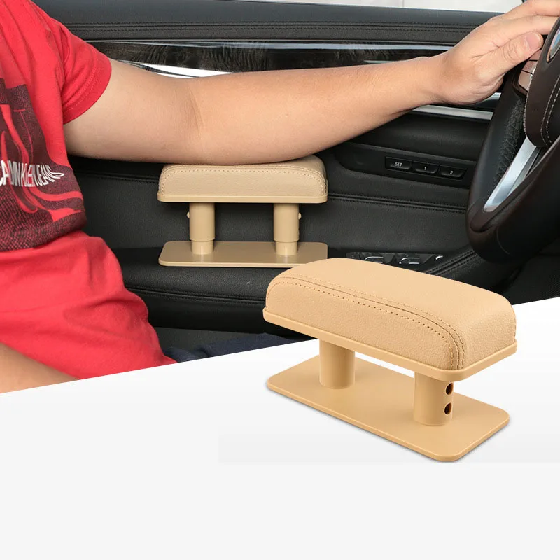 

Car Arm Rest Extender Car Door Armrest Elbow Support Adjustable Height PU Leather Auto Armrest Cushion Universal Booster Armres