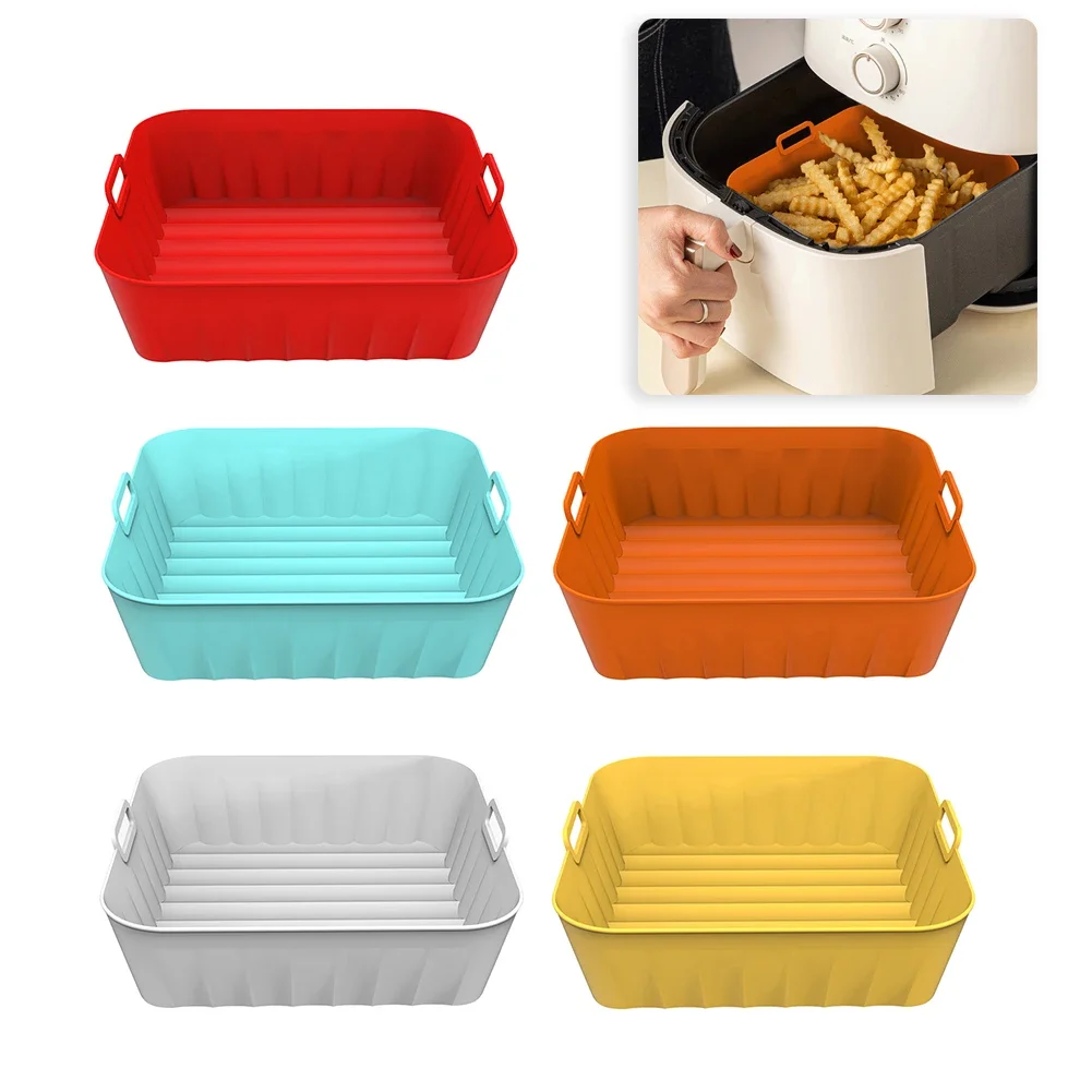 

Baking Cake Mat Silicone Waterproof Air Fryer Pans Heat-insulation Eco-friendly for Home Kitchen Oven Steamer Cooker Gadgets