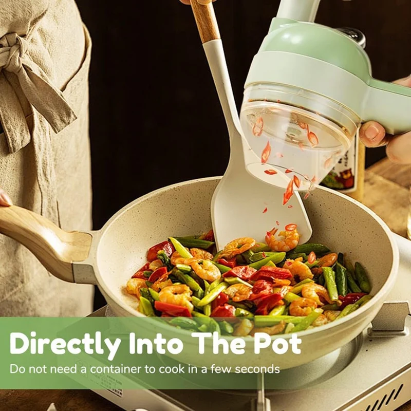 4 In 1 Multi-Function Cordless Food Processor, Portable Electric Vegetables Cutter Set, Electric Vegetable Choppers