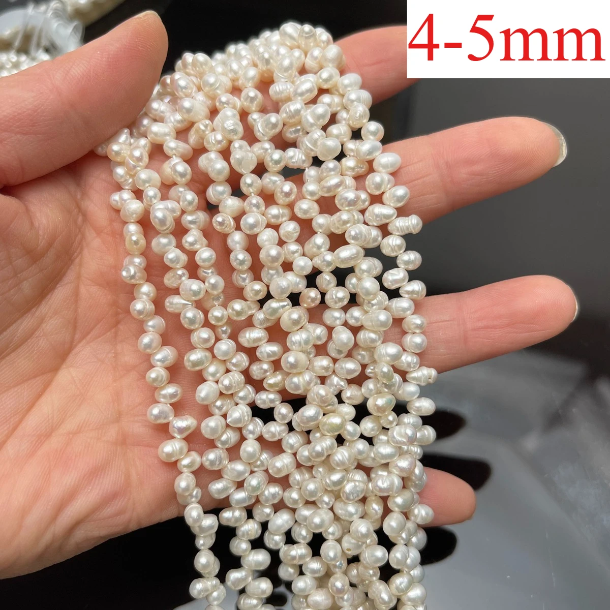 Kleine Süßwasserperle, 2–2,5 mm, lose Isolationsperlen, poliert, rund, für Schmuckherstellung, DIY-Halskette, Armband, Zubehör