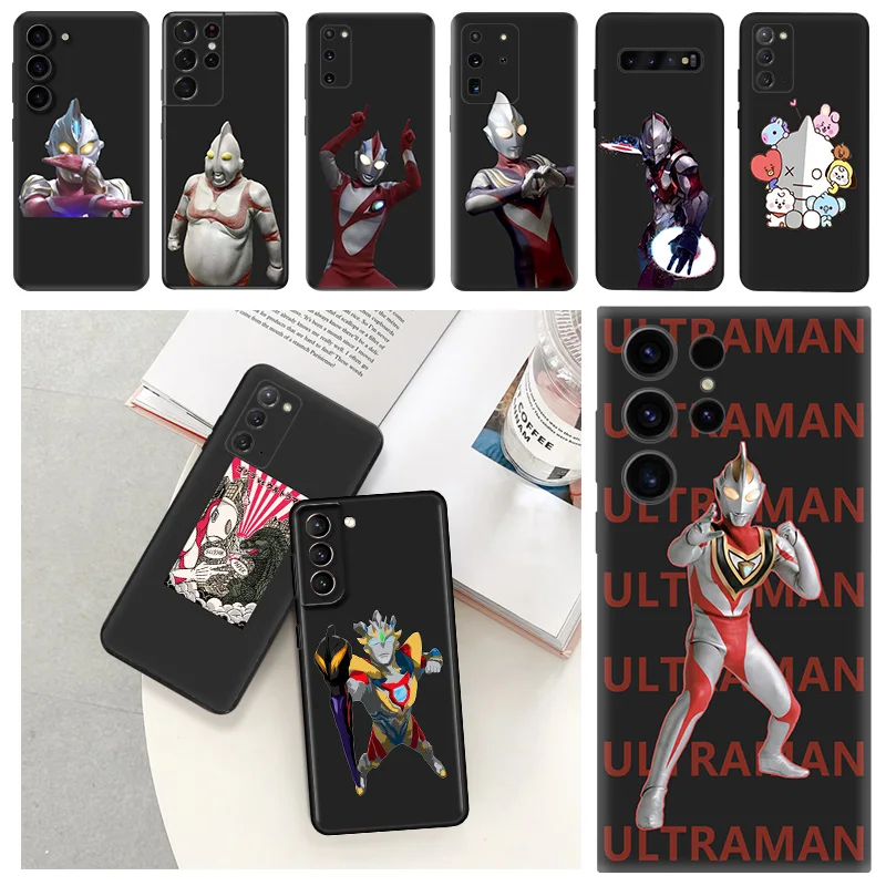 Phone Case for Samsung S24 S20 S21 S22 S10 S23 Ultra FE Plus 5G U-Ultramans Fashion Soft Galaxy Note20 Shell Black Cases Cover