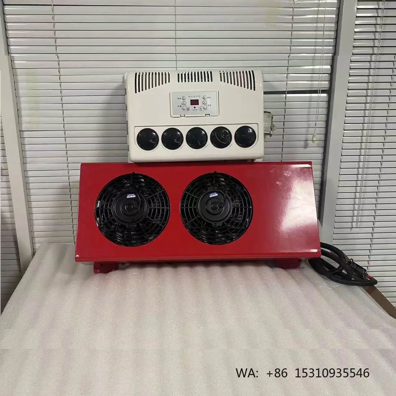 2026 New Camping Truck Car Electric Parking air Conditioning Kit 12V air Conditioner Dual-fan Split air Conditioner