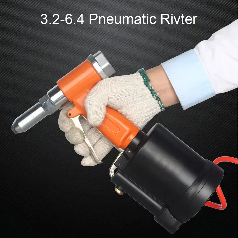 High Quality Pneumatic Blind Rivet Gun Air Riveter Half Steel Aluminum Nail 3.2mm-6.4mm