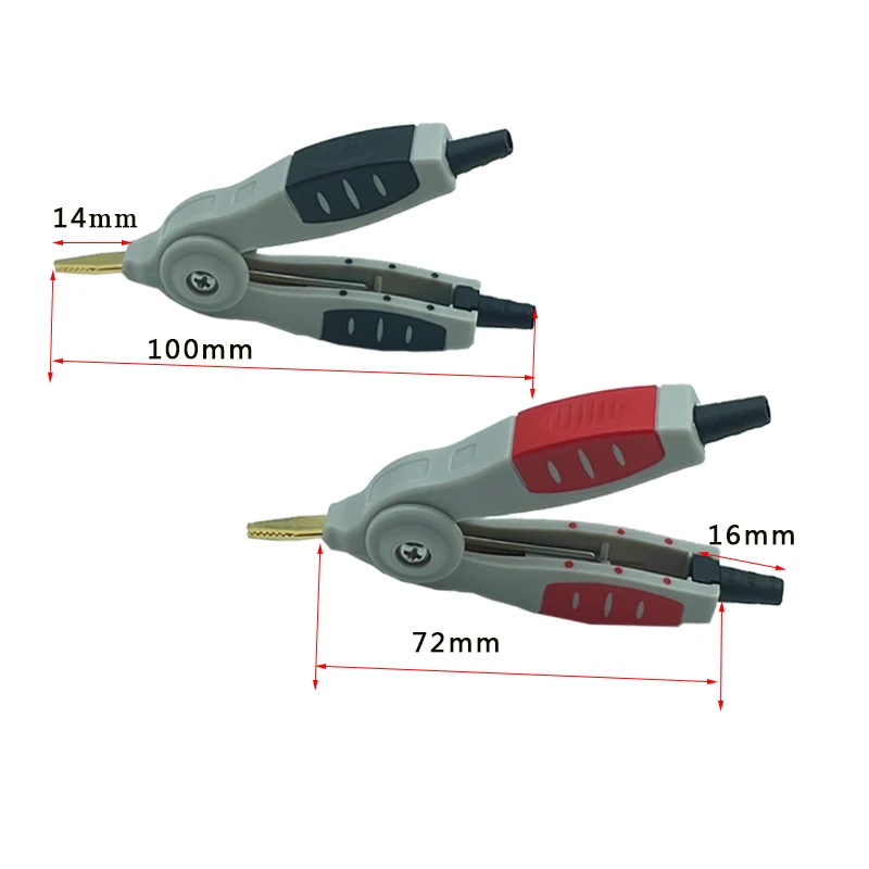 1 Paar Lcr-Testwerkzeug Kelvin Crocodile Duckbill Clip Orichalum Plating Superiot Quality – Detail 3