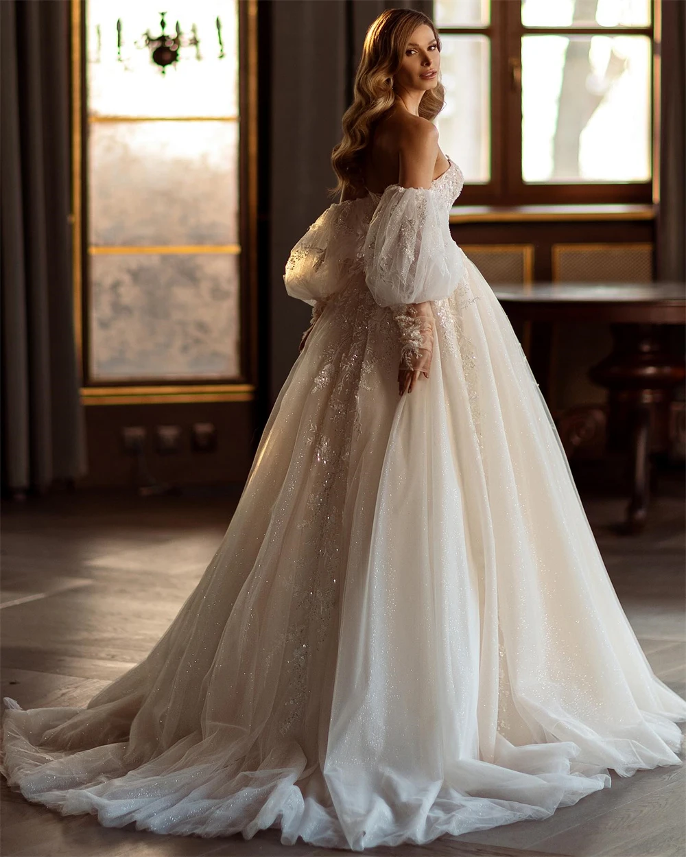 Aangepaste sexy ivoor organza trouwjurk zachte lieverd mouwloze bruidsjurken formele a-lijn rechter trein vestido de novia