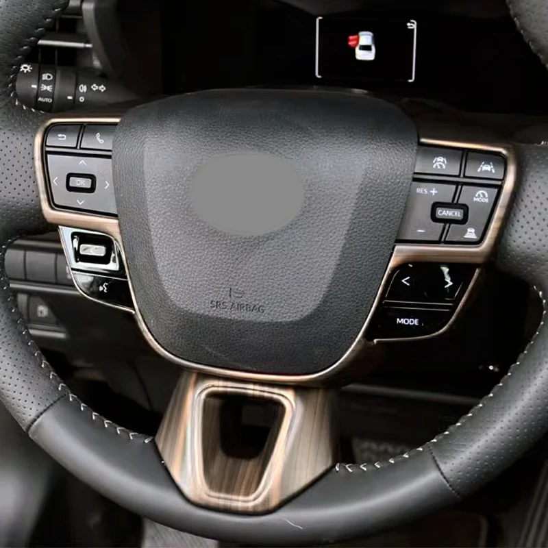 For Toyota Crown Camry 80  XV80 2024 2025 2026 ABS Car Steering Wheel Button Panel Cover Trim Stickers Decoration Accessories
