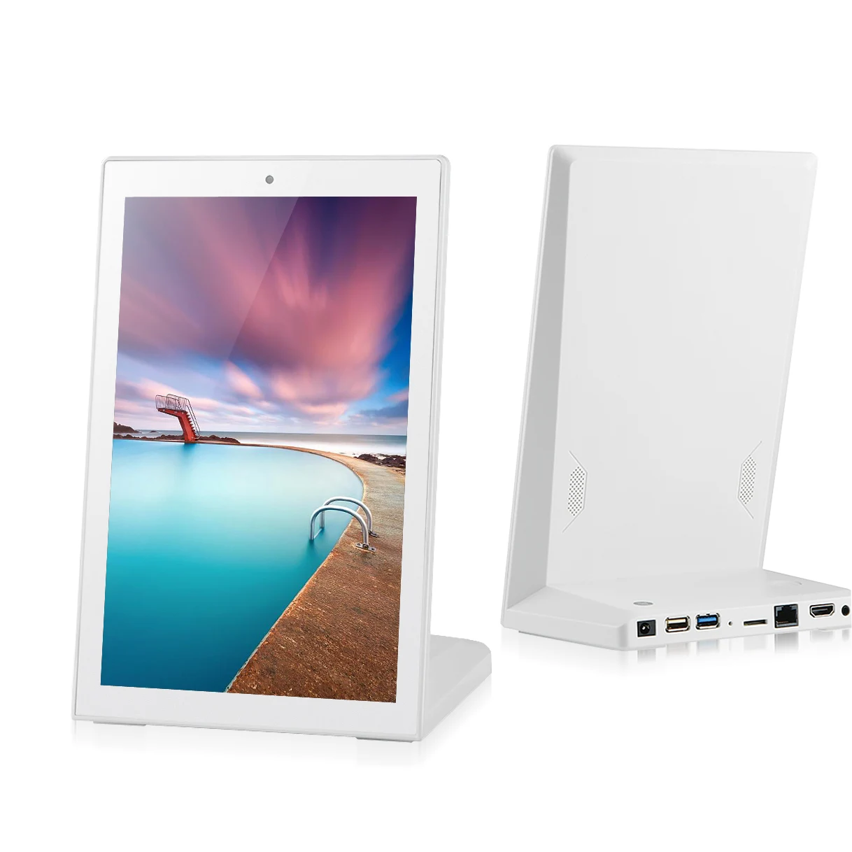 Tablet Pc Android Desktop 10,1 inci 13,3 inci Android Kedai Kopi LCD Pc Tablet Bentuk L