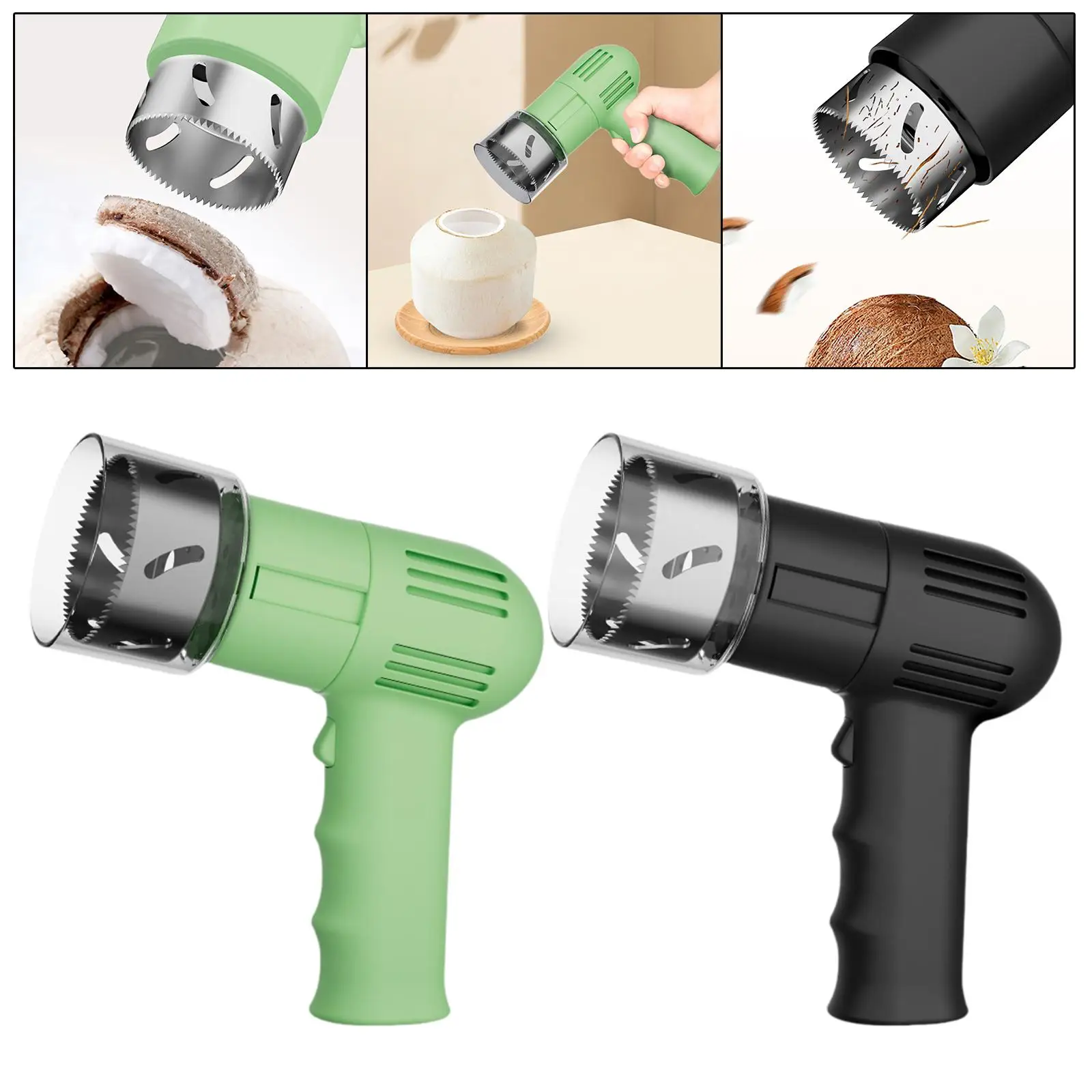 Coconut Opener Tool Set Nonslip Handle Convenient Coconut Shell Breaker Machine Kitchen Coconut Drill Coconut Opening Tool