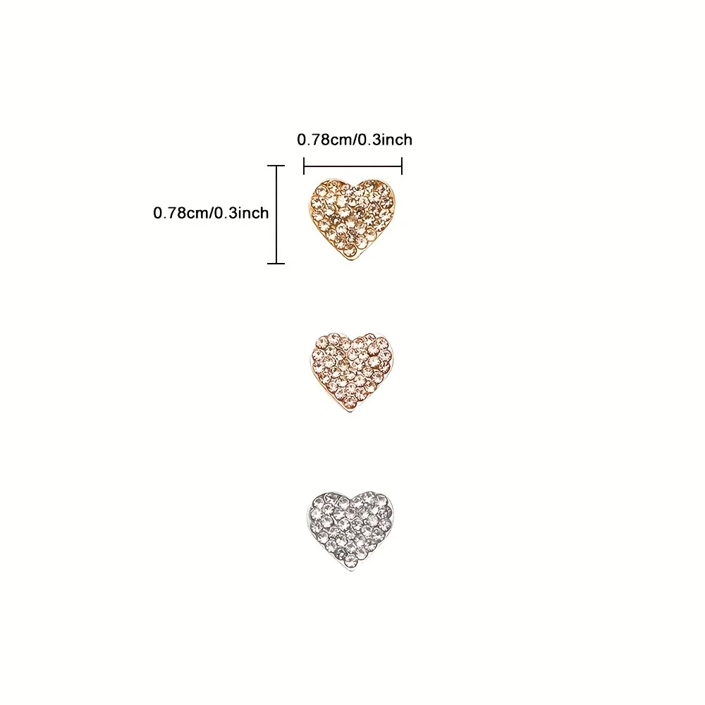 1 piece of rhinestone heart-shaped element design smart watch accessory, suitable for decorating multiple smart watch straps