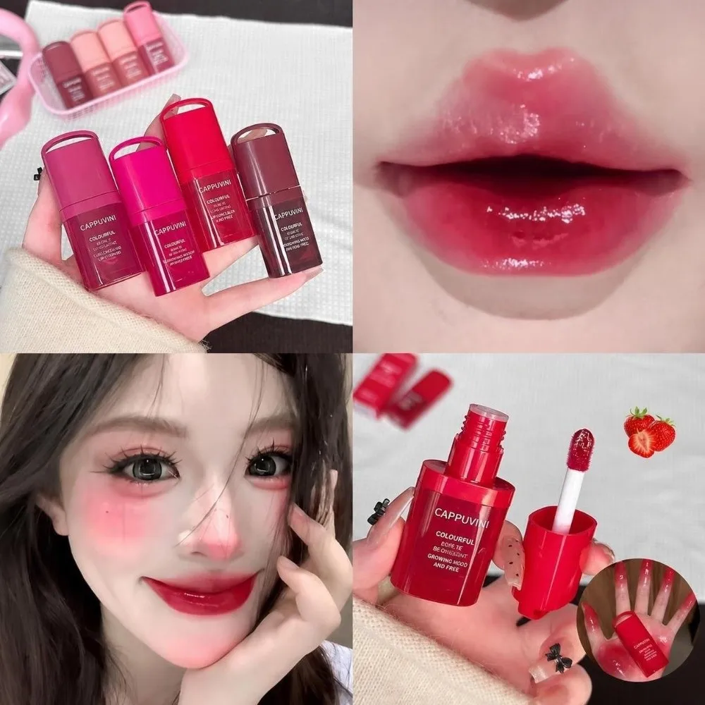 New Moisturizing Mirror Lip Gloss Hydrating Color Lock Lip Tint Plumping Long Lasting Jelly Lip Glaze Lip Makeup