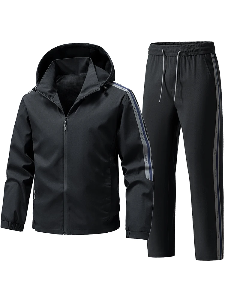 

Casual Loose Men's Jaet Hoodie Spring Autumn New Sle Faion Spor Set Cool Long Sve Pants Youth Faion Outerwear