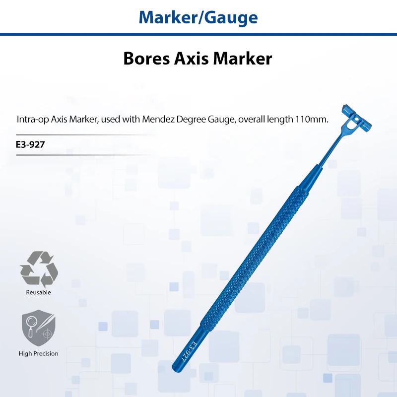 Bores Axis Marker Precision Corneal Axis Marking Instrument Reusable Autoclavable for Toric IOL Implantation Ophthalmic Surgery