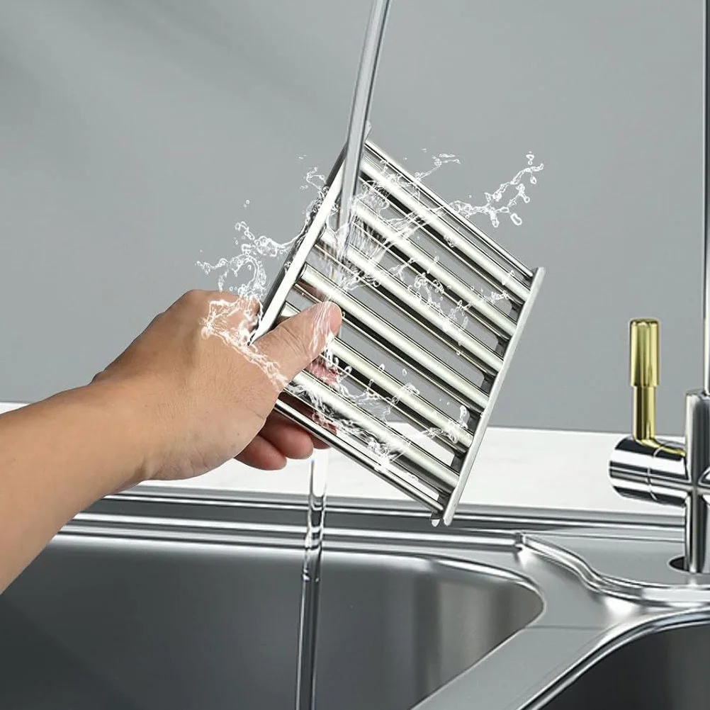 

1Set Stainless Steel Sausage Grilling Rack with Skewers Outdoor Portable Bbq Tray for Camping Picnic Grill Tool