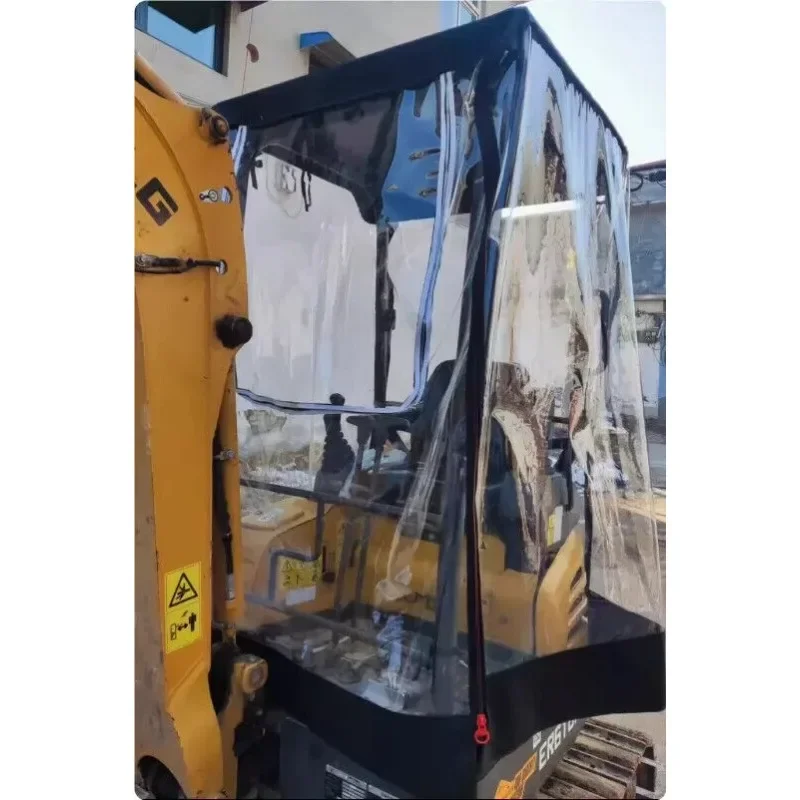 Mini Excavator Windproof Warm Awning PVC Cover WithWindow For Kubota 15/17/20/30