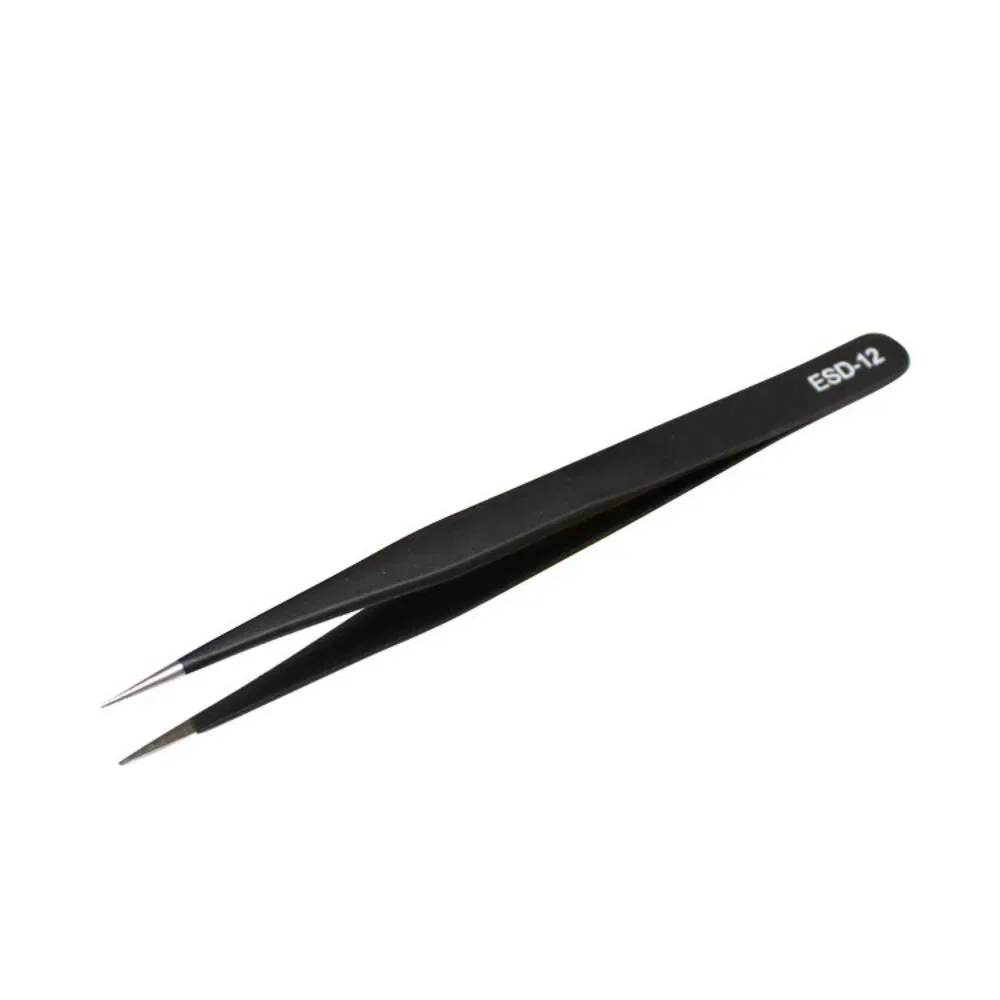 2pcs / Set Professional Rhinestone Tweezer Stainless Straight Curved Antioxidant Glitters Eyelash Nail Decoration Picking Tools