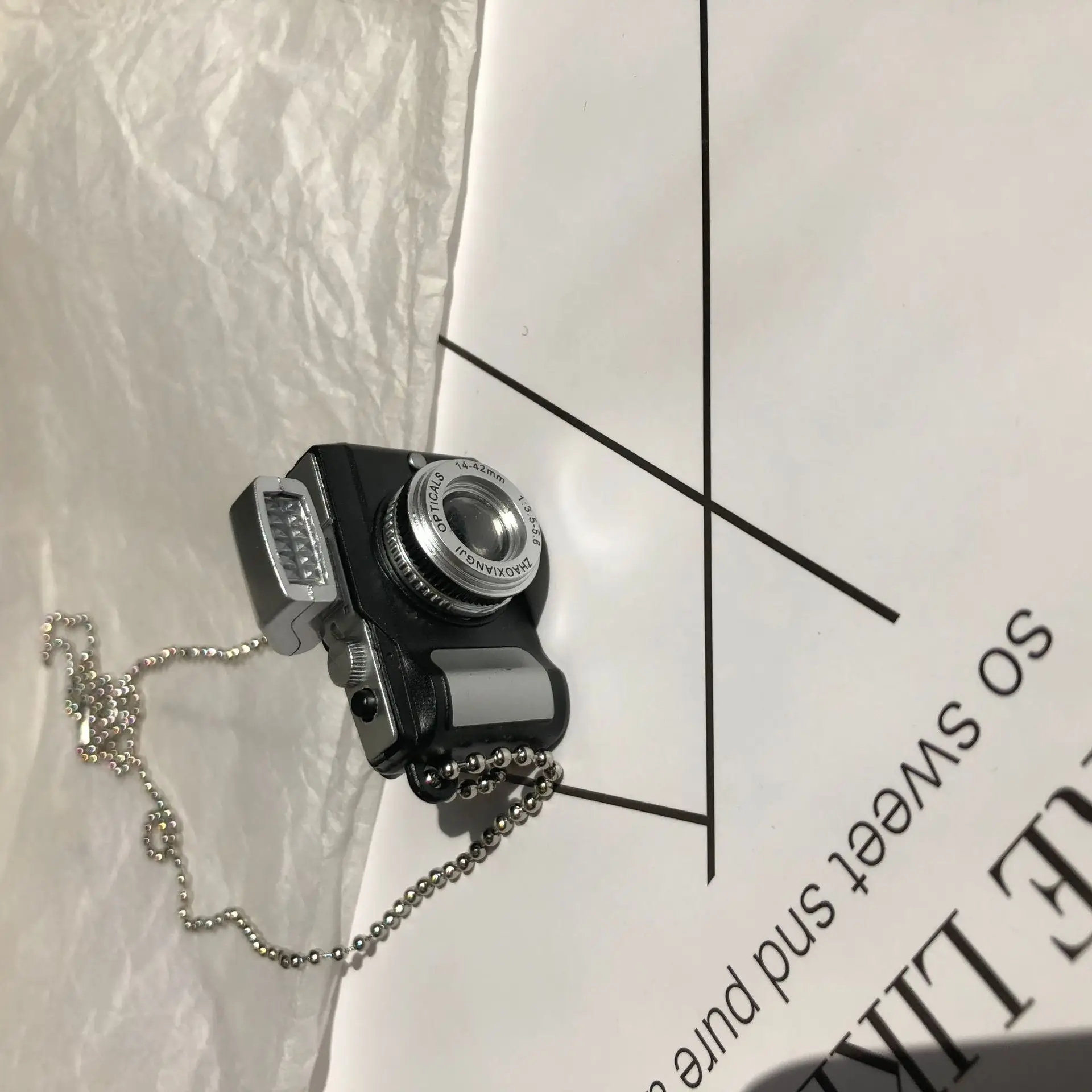 New Fashion Punk Mini Flash Camera Pendant Necklace for Women Men Vintage Creative Long Chain Camera Necklace Collar Jewelry