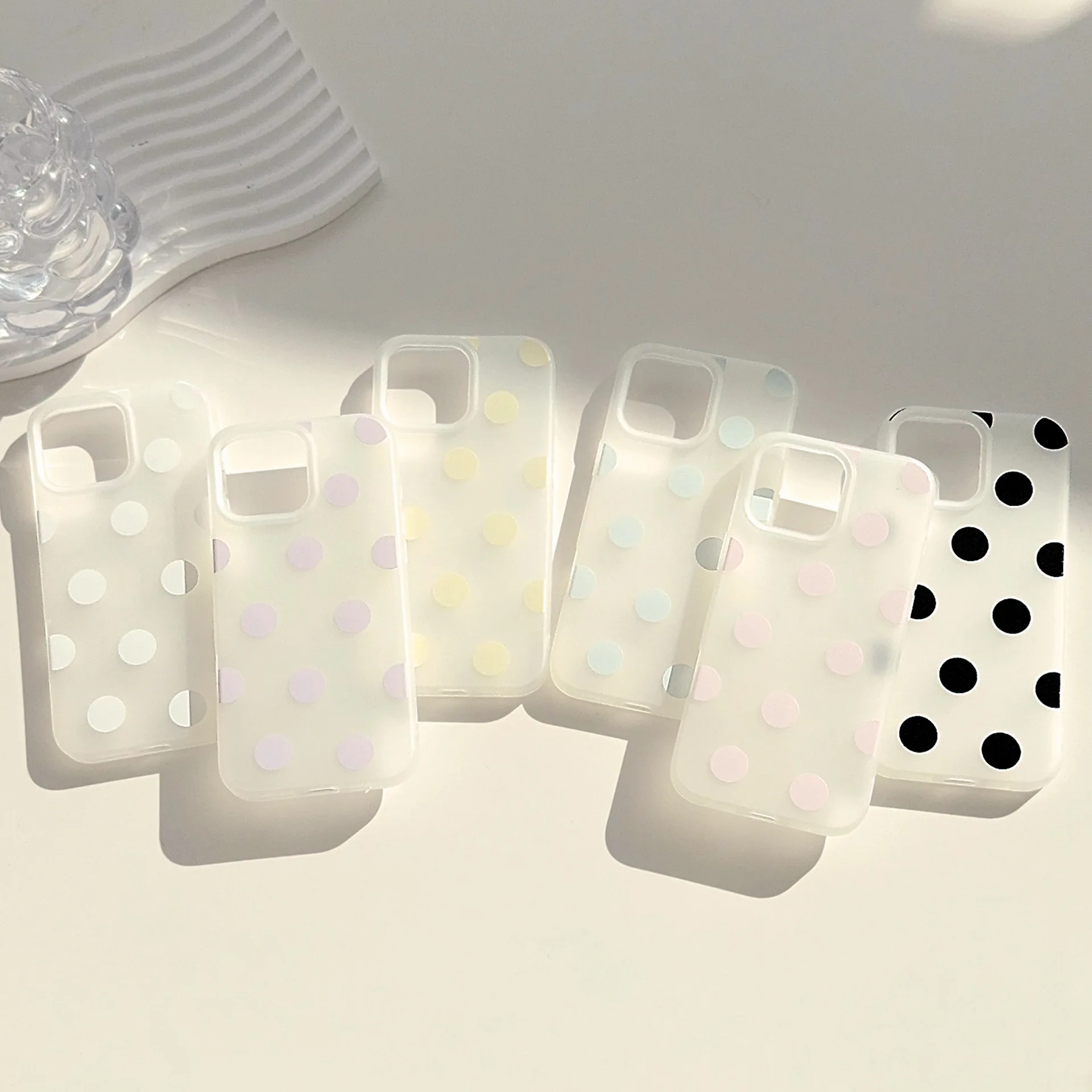 Polka Dot Cute Phone Case For Samsung S26 S25 S24 S23 S22 S21 S20 FE Note20 Note10 Plus Ultra Lite Edge 5G Clear Soft TPU Cover