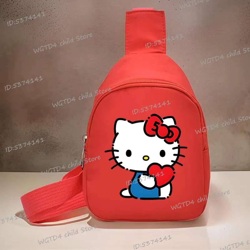 

Hello Kitty Single Shoulder Chest Bag Girls Lightweight Mini Bag Kids Gifts Children Messenger Bags Girls Purse for Daily Travel
