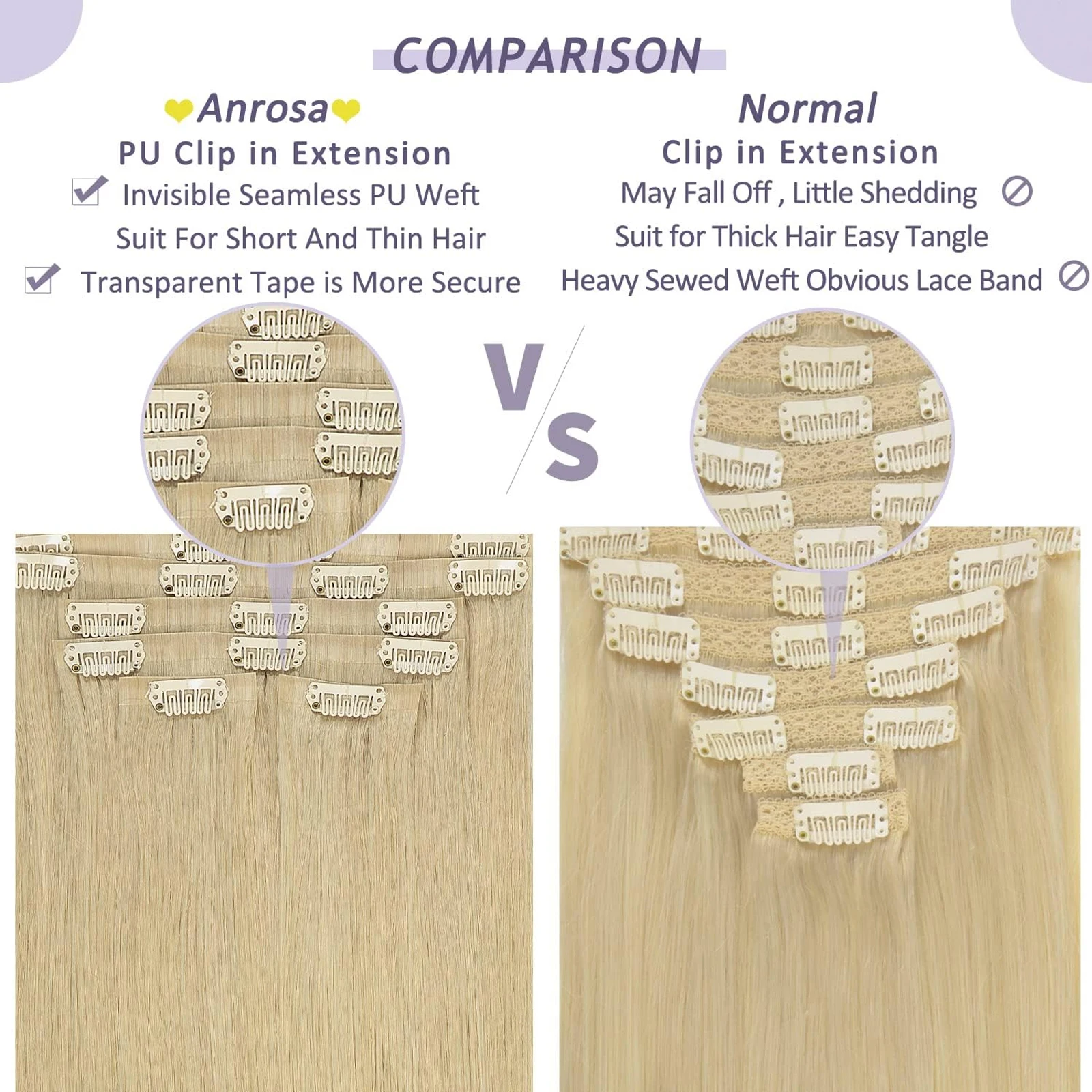 # 613 مقاطع في وصلات الشعر شعر الإنسان الملونة شقراء شعر طبيعي مفرود ملحقات لينة تصفيفة الشعر هيربيسي التخليص بيع #3