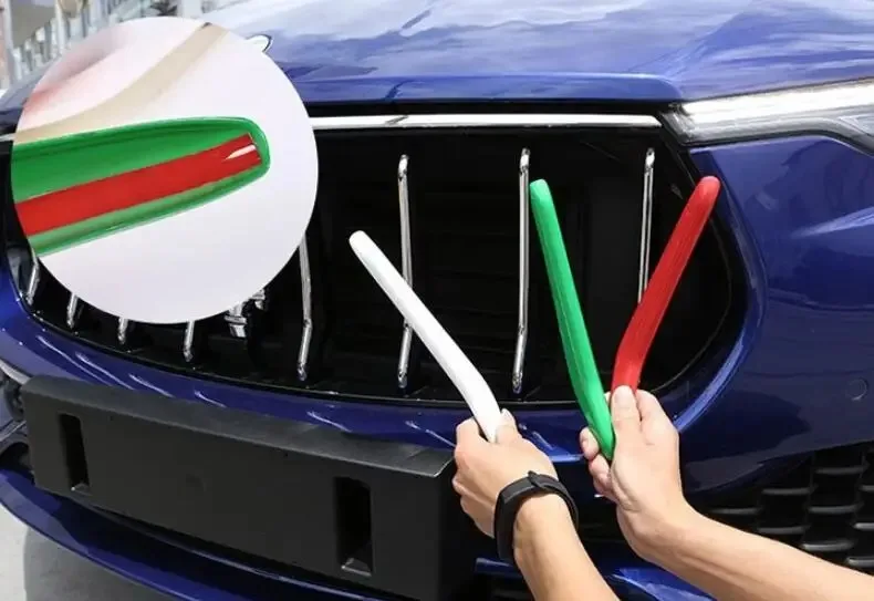 

ABS Car-styling Front Grille Trim Strips Cover Stickers 2016 2018 2019 2020 2021 for Maserati LEVANTE Car Accessories Exterior