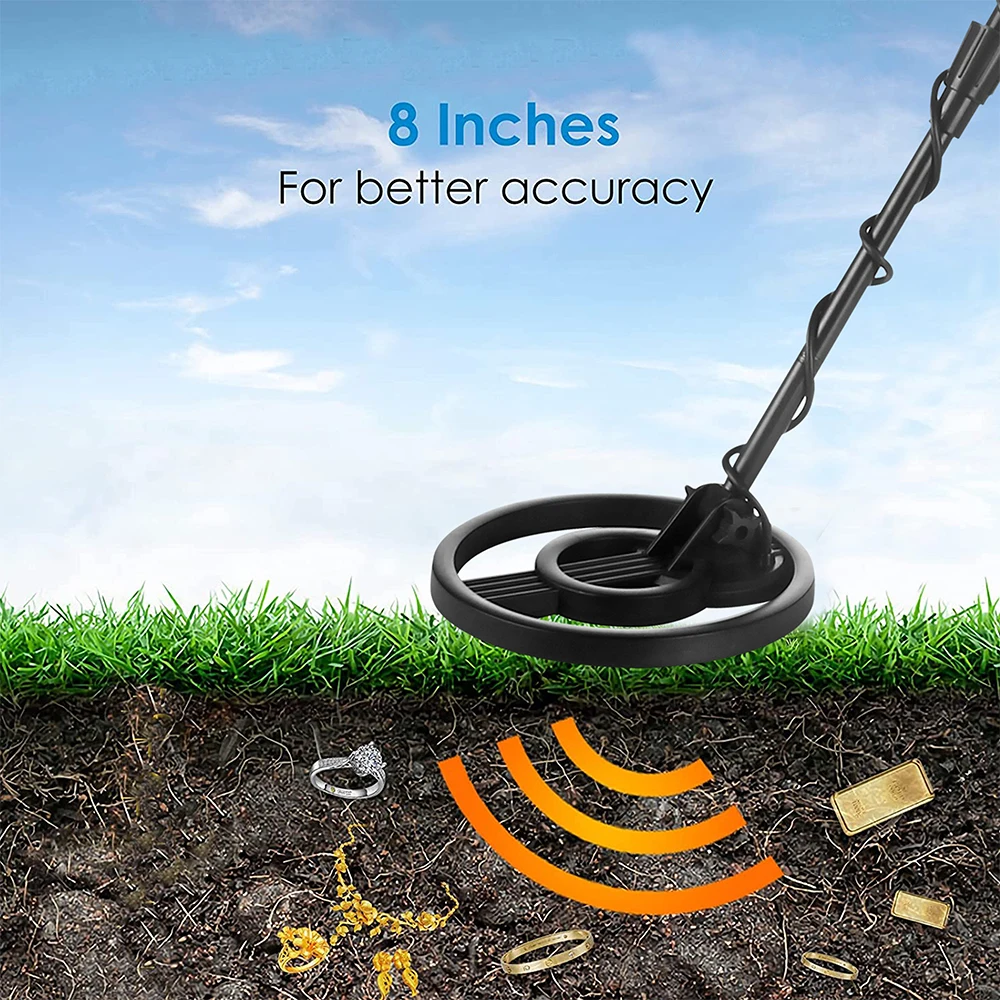 Waterproof Underground Metal Detector MD4070,High Sensitivity Gold Coin Jewelry Treasure Finder Suitable for Adults and Children