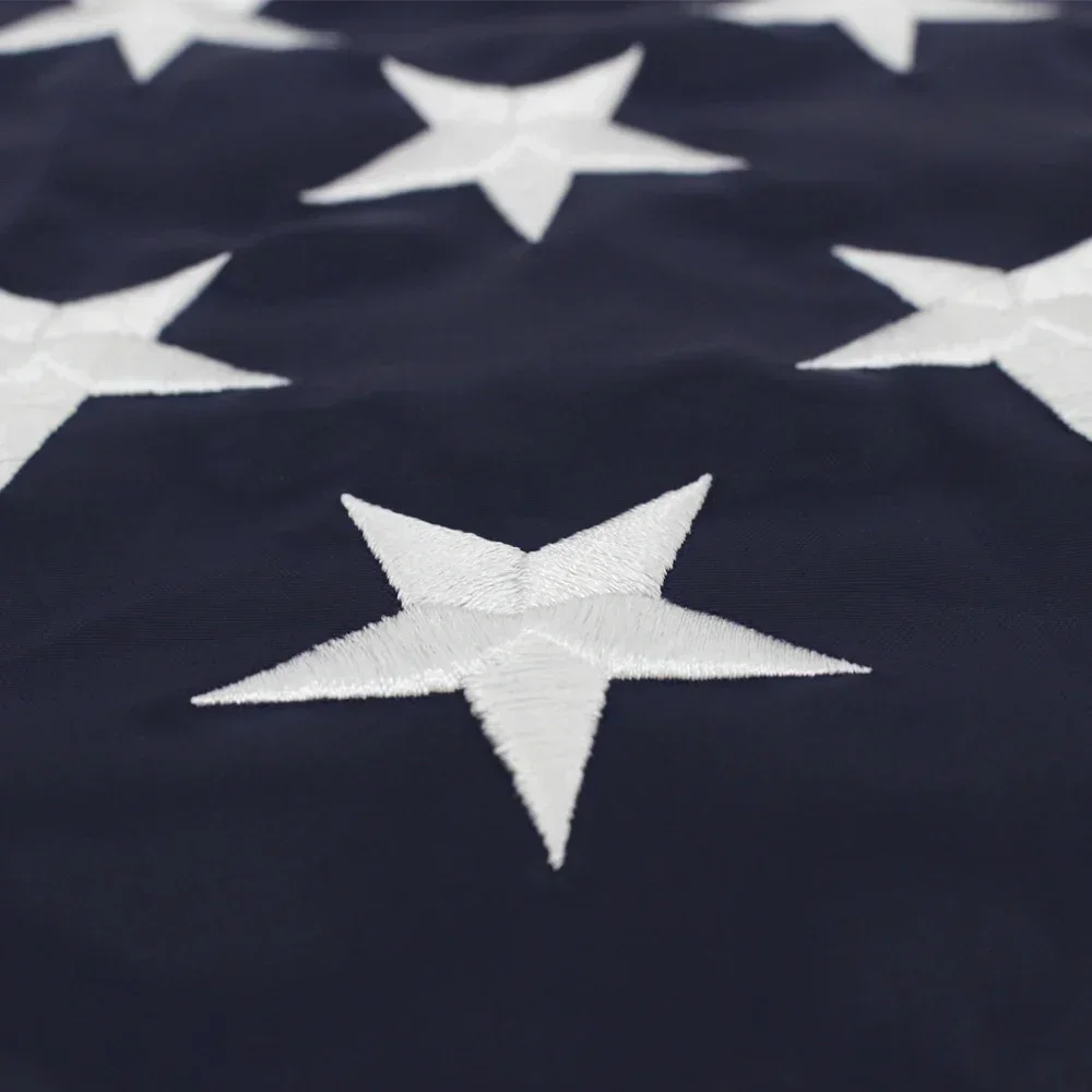 Heavy Duty US 3x5 Feet Waterproof Nylon Embroidered Stars Sewn Stripes USA American Flag Embroidery - Image 2
