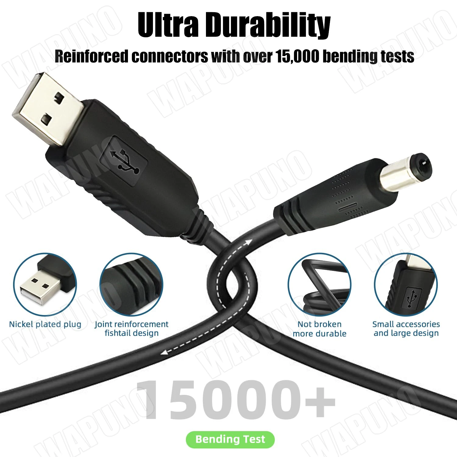 5V USB to 9V 12V DC Boost Cable 5.5x2.1mm Converter Adapter Cord for CCTV Security Camera DVR NVR Monitoring System view 4