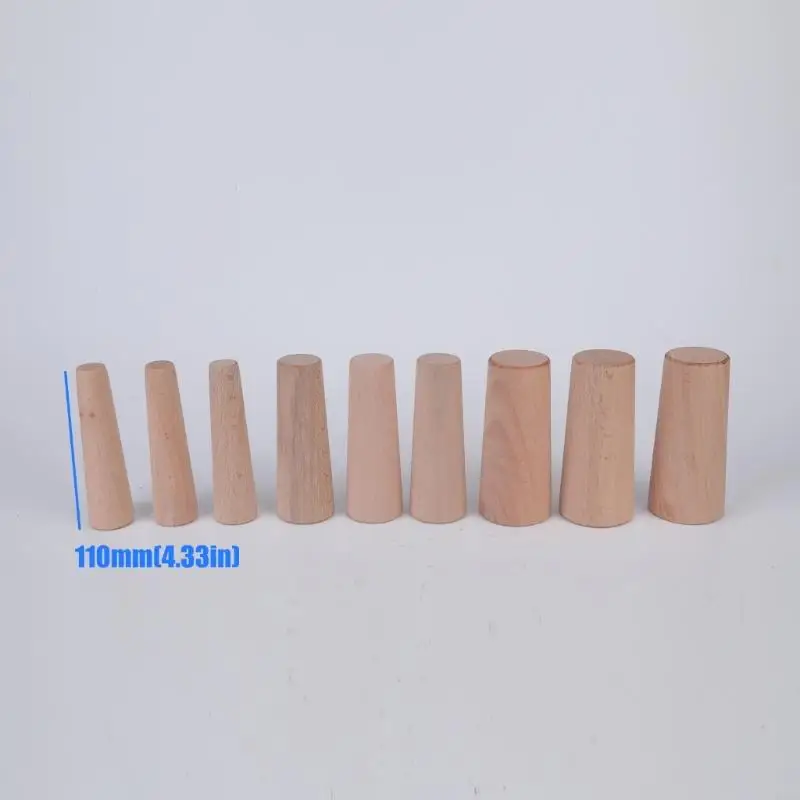 M76E Marine-Notfall-Dichtungsset, 9-teilige konische Reparaturteile aus Holz für vorübergehende Versickerungskontrolle – Detail 6
