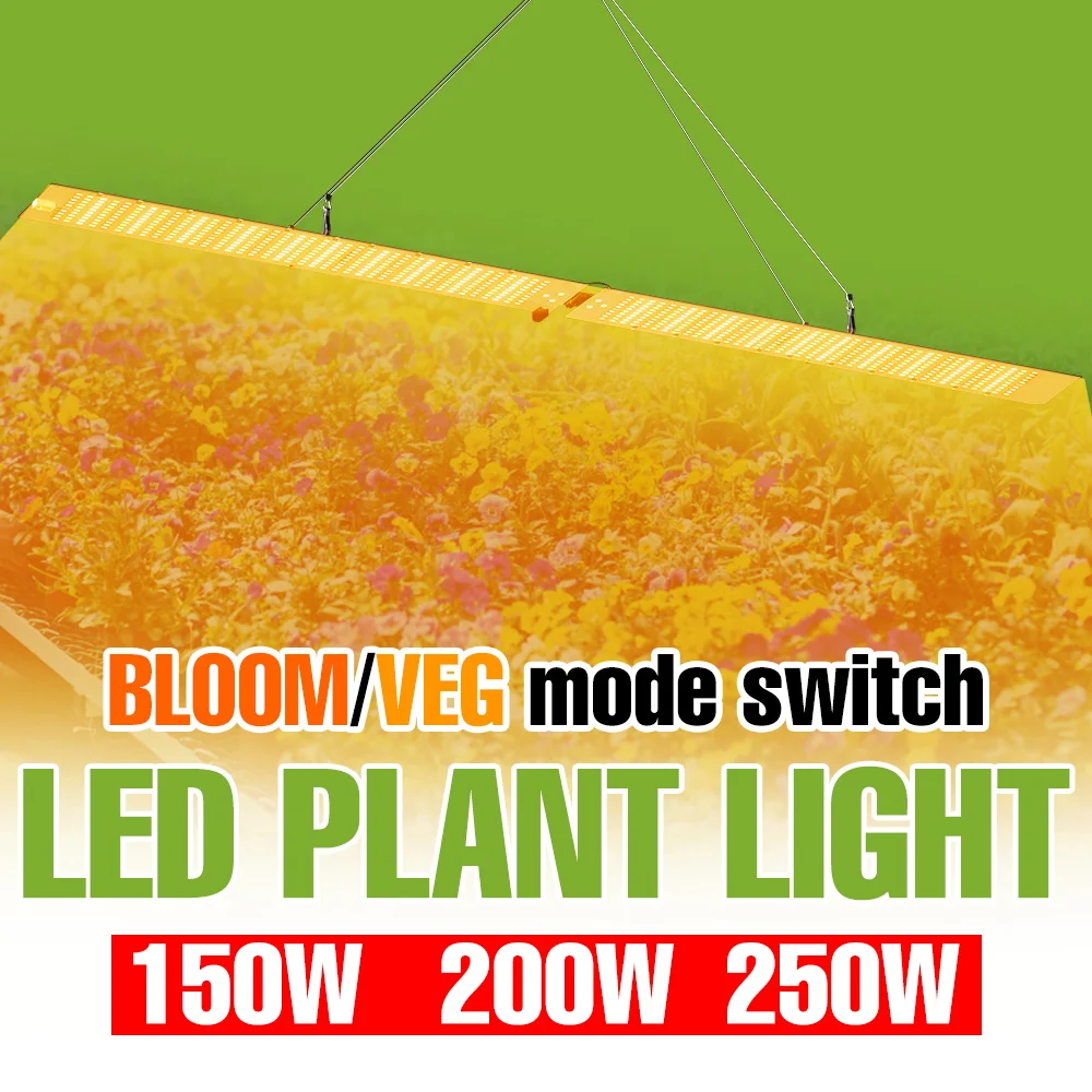 

Светодиодный фитосветильник 250 Вт, полный спектр, Quantum Board, для теплиц, гидропоники, гроубоксов, выращивания овощей в помещении, дополнительное освещение для рассады