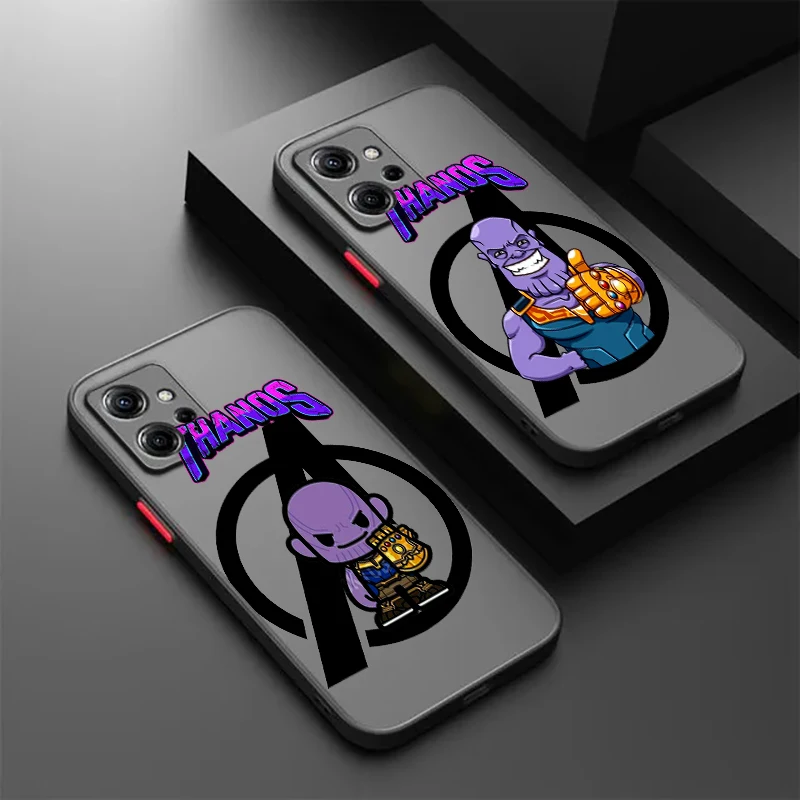 Thanos Marvel Cool Popular Frosted Translucent For Redmi Note 13 12 12S 12T 11 11T 11E 10 10S 9 Pro Plus 5G TPU Phone Case