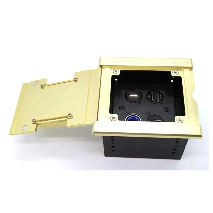 Jinsanhu Open Type Ground Insertion Plug Copper Strip Outlet Holes 1 6 Positions Connector Accessories Gold Black Matches 86