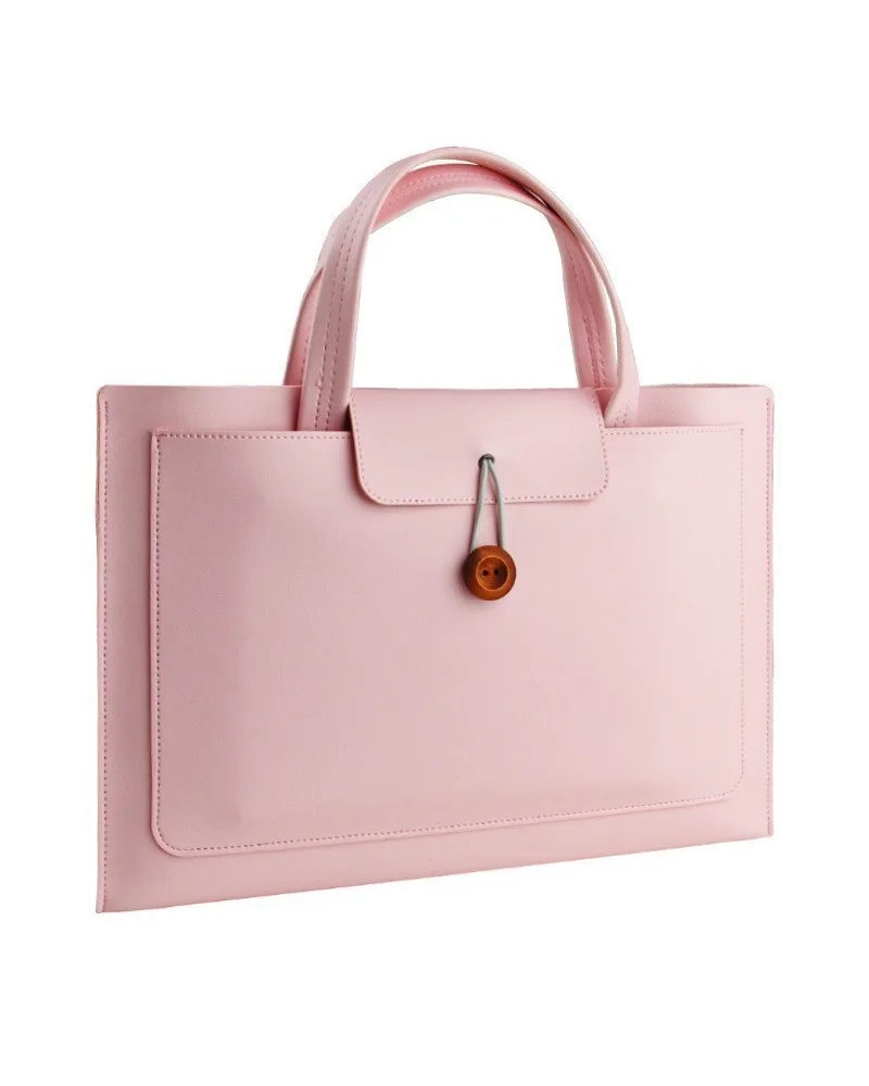 

Multi Compartment PU Leather Laptop Bag Customizable For 15.6 Inch Notebook