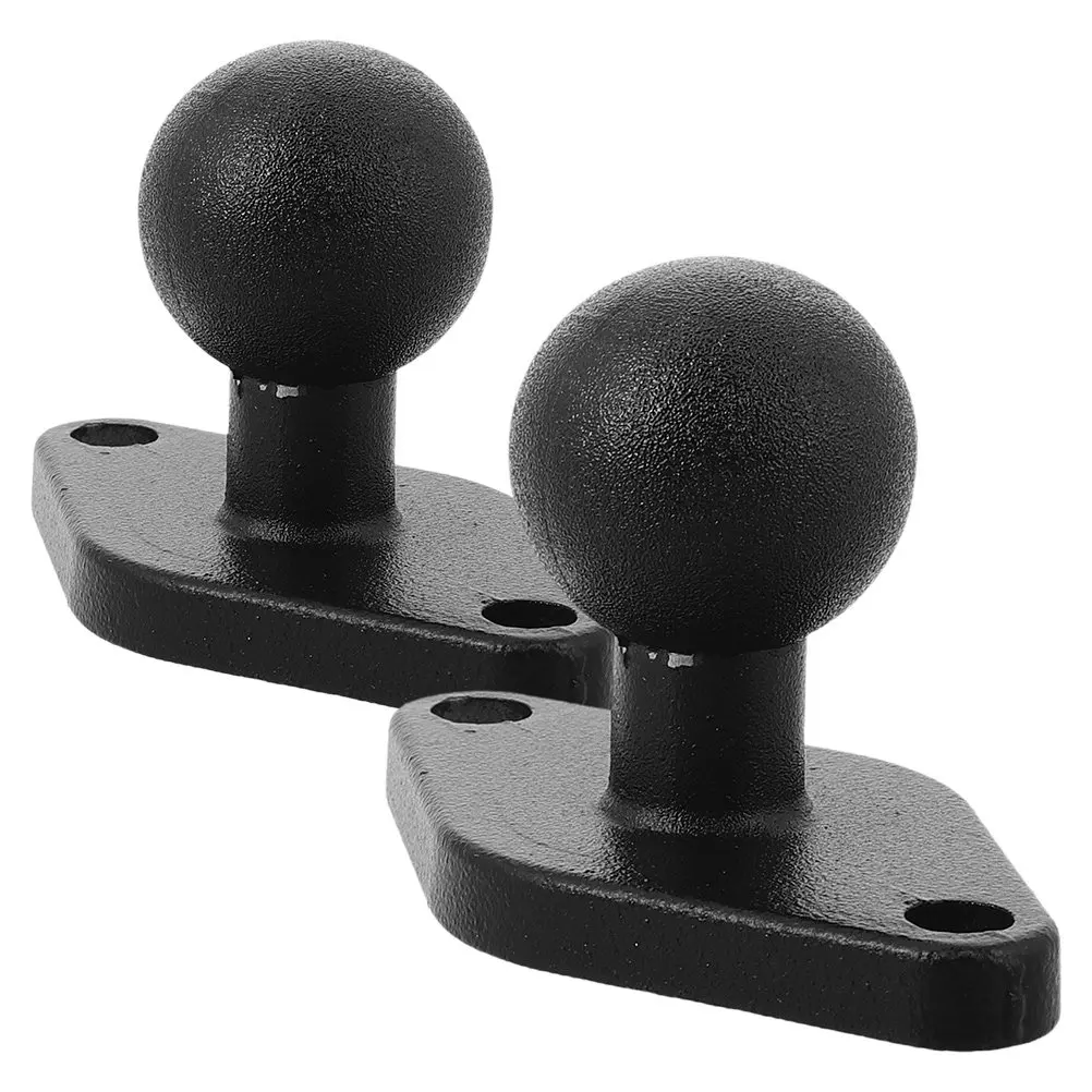 2Pcs Motorcycle Navigation Bracket Ball Base Phone Holder Mount Stable Adjustable Mobile Phone Stand for Mirror Rearview