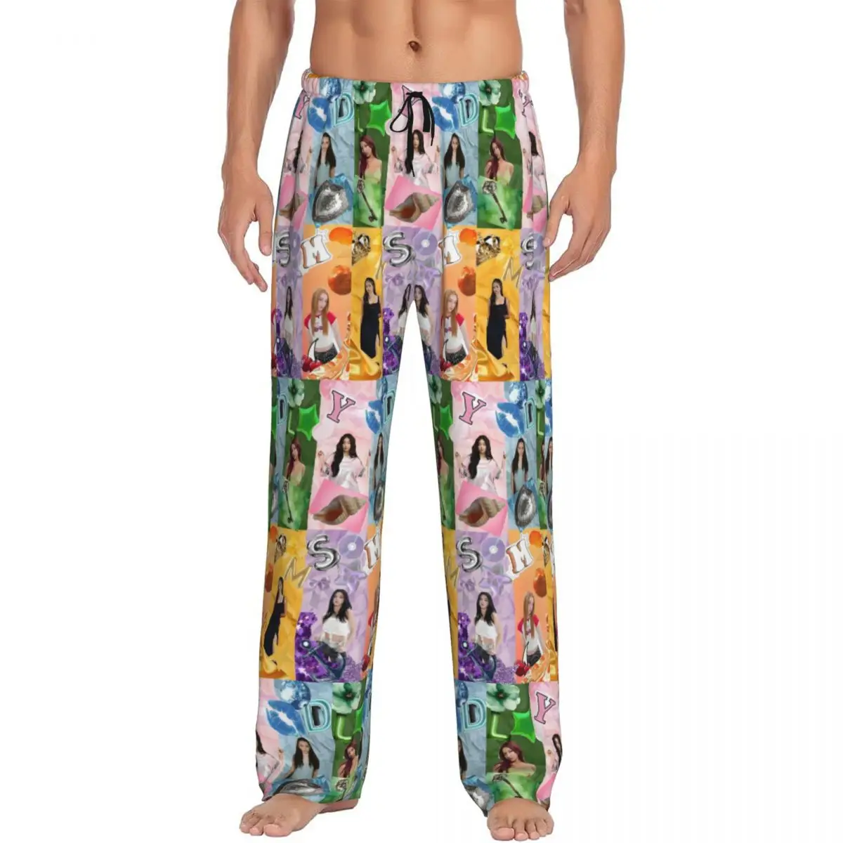 

Custom K-Katseyes Pajama Pants for Men Girls Group Lounge Sleep Stretch Sleepwear Bottoms with Pockets