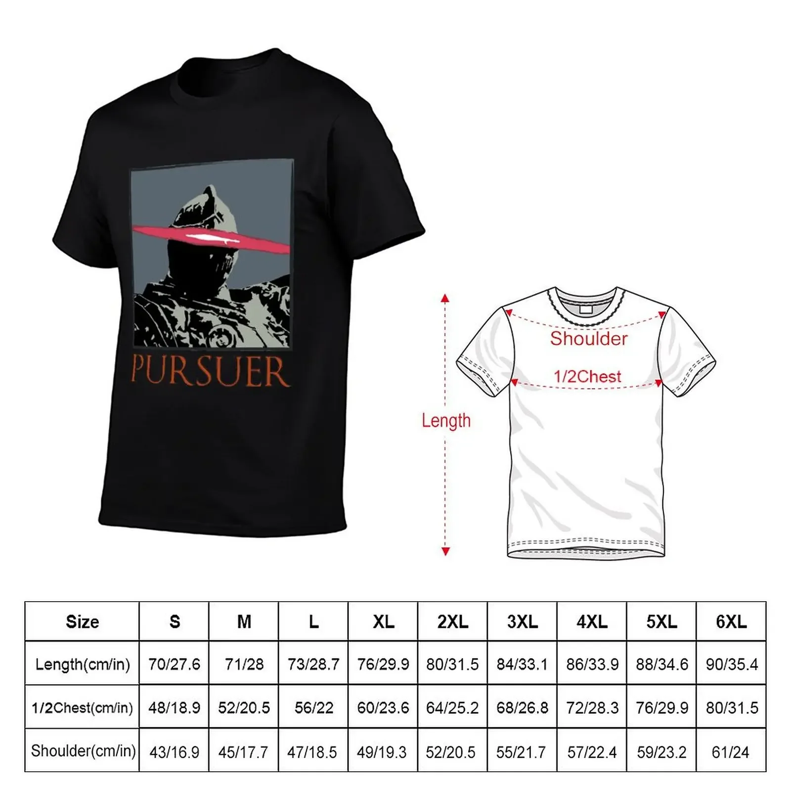 Pursuer T-Shirt sports fans tops vintage anime shirt mens graphic t-shirts big and tall