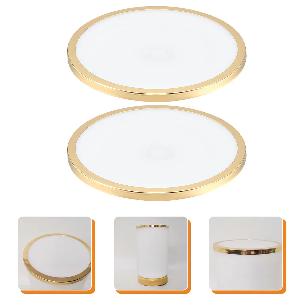 2Pcs Round Lampshade Acrylic Cover Diffuser Dust Protection Soft Light Table Floor Lamp Decor LED Curtain Lights