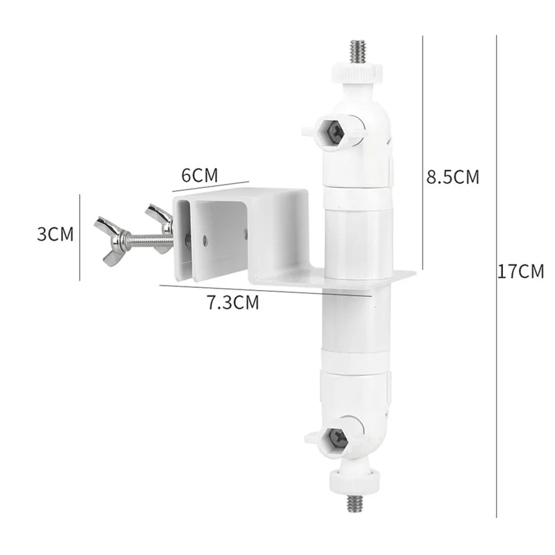 Ingenious-Weatherproof 360° Adjustable Gutter Mount Bracket For Arlo Pro/Pro2/Pro3/Pro4/Ultra/Ultra2 Enhanced Camera Stability W #6