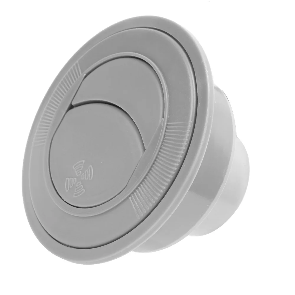 Universal 100/76/47mm Air Conditioning Outlet Gray Round Round Air Outlet ABS Air Deflector Car